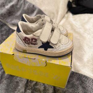 Golden Goose Kids Sneakers - White and Navy SIZE 21